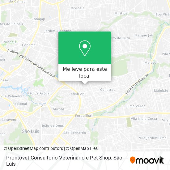 Prontovet Consultório Veterinário e Pet Shop mapa