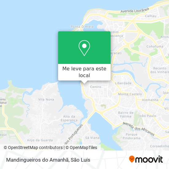 Mandingueiros do Amanhã mapa