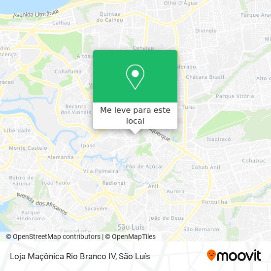 Loja Maçônica Rio Branco IV mapa