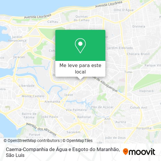 Caema-Companhia de Água e Esgoto do Maranhão mapa