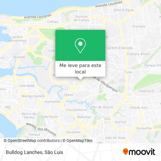 Bulldog Lanches mapa