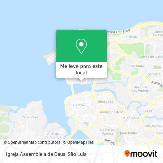 Igreja Assembleia de Deus mapa
