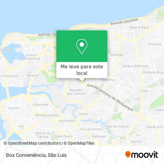 Box Conveniência mapa