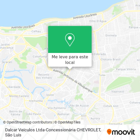 Dalcar Veículos Ltda-Concessionária CHEVROLET mapa