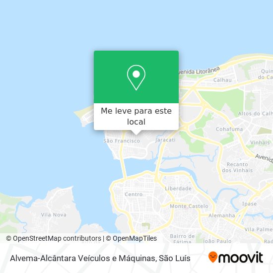 Alvema-Alcântara Veículos e Máquinas mapa