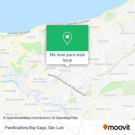 Panificadora Big Gago mapa