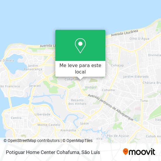 Potiguar Home Center Cohafuma mapa