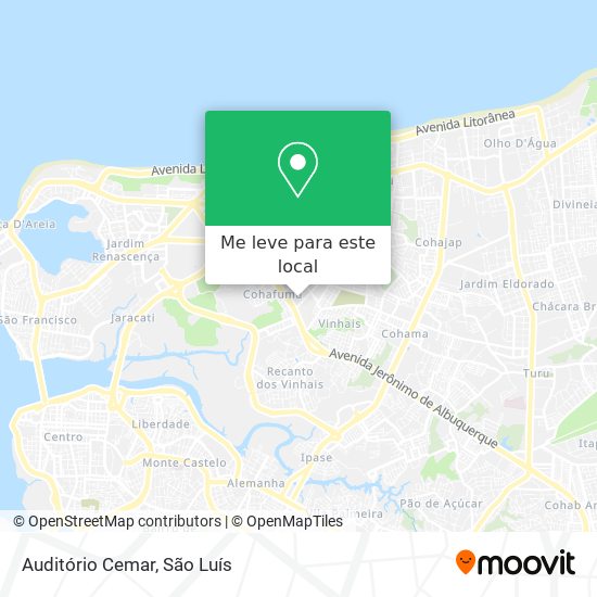 Auditório Cemar mapa