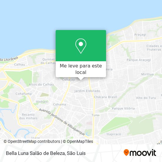 Bella Luna Salão de Beleza mapa
