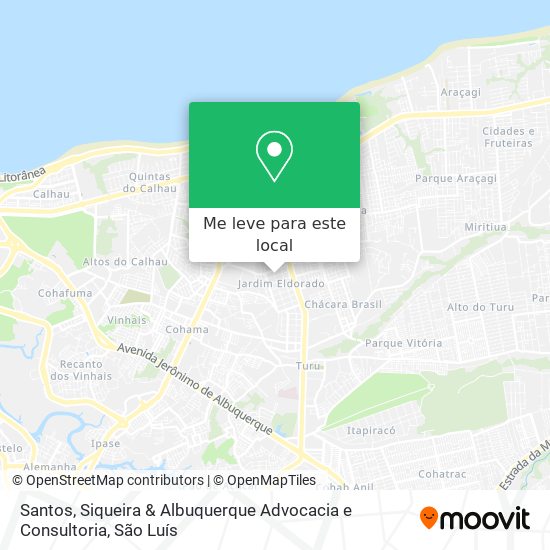 Santos, Siqueira & Albuquerque Advocacia e Consultoria mapa