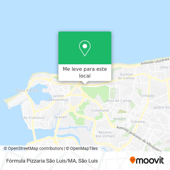 Fórmula Pizzaria São Luís/MA mapa