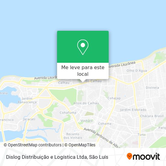 Dislog Distribuição e Logística Ltda mapa