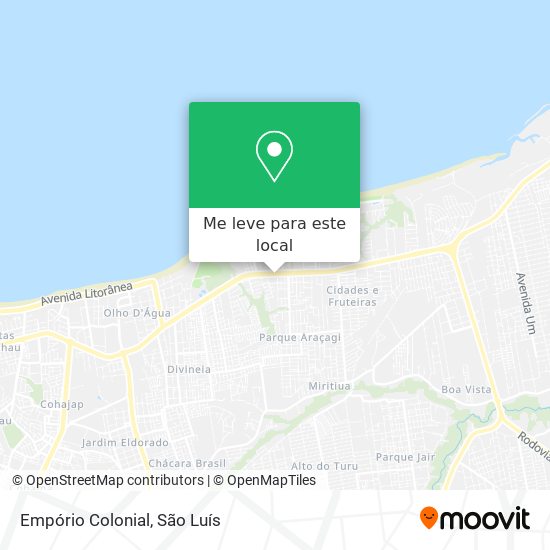 Empório Colonial mapa