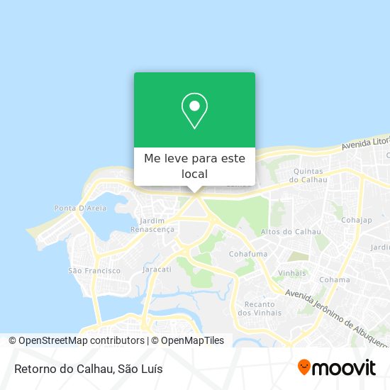 Retorno do Calhau mapa