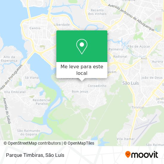 Parque Timbiras mapa