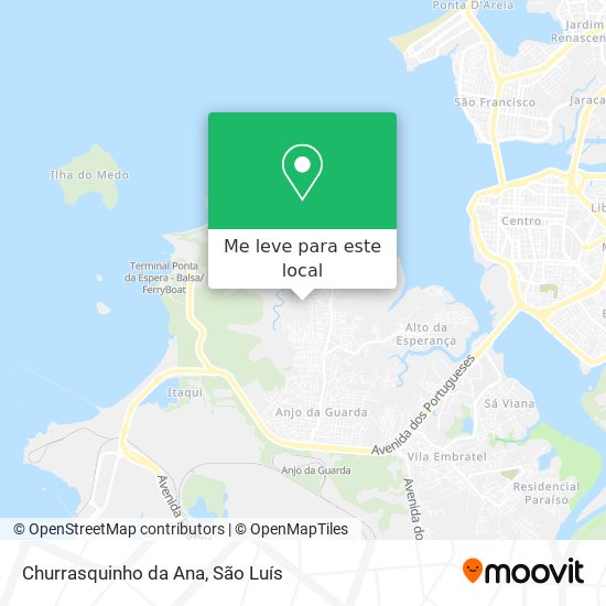 Churrasquinho da Ana mapa