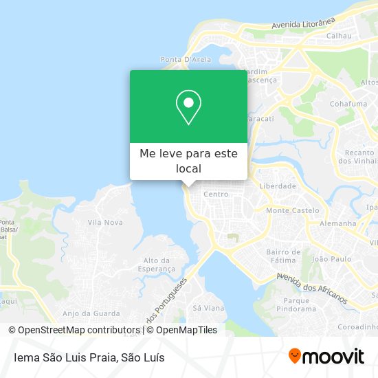 Iema São Luis Praia mapa