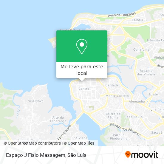 Espaço J Fisio Massagem mapa