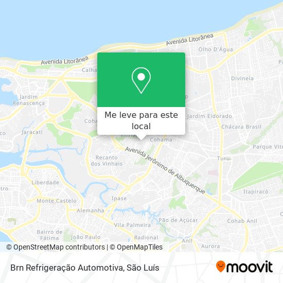 Brn Refrigeração Automotiva mapa