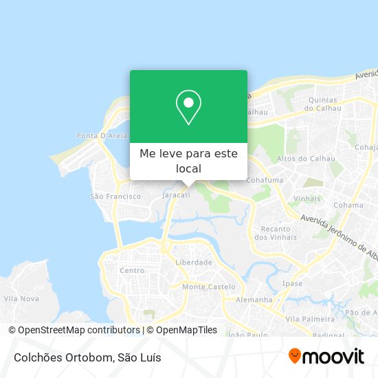 Colchões Ortobom mapa