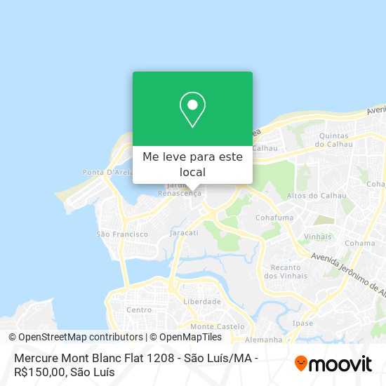 Mercure Mont Blanc Flat 1208 - São Luís / MA - R$150,00 mapa