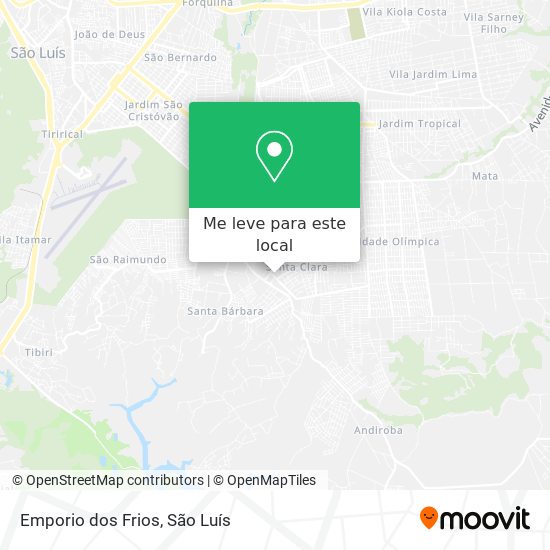 Emporio dos Frios mapa