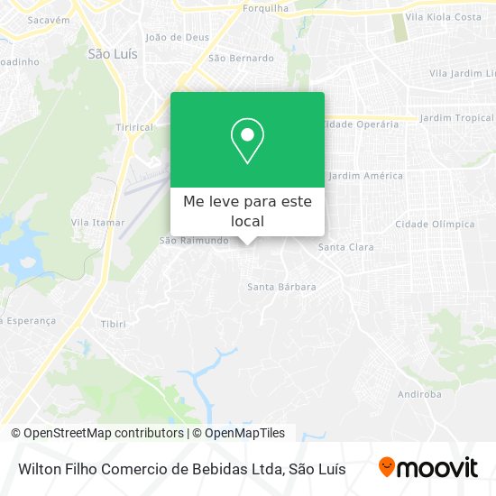 Wilton Filho Comercio de Bebidas Ltda mapa