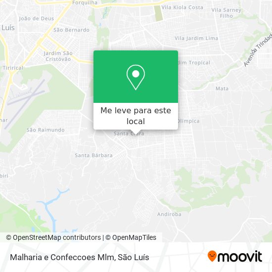 Malharia e Confeccoes Mlm mapa