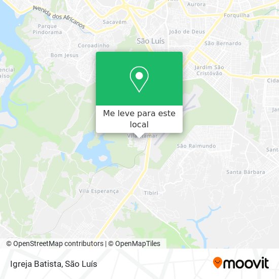 Igreja Batista mapa