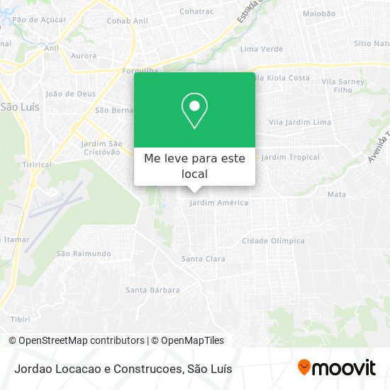 Jordao Locacao e Construcoes mapa