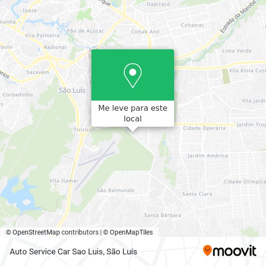 Auto Service Car Sao Luis mapa