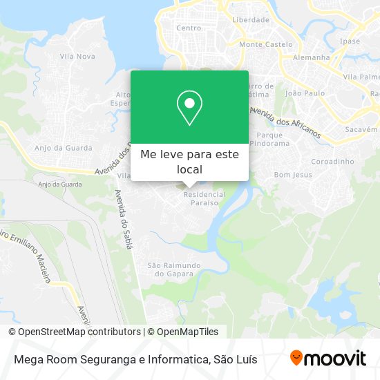 Mega Room Seguranga e Informatica mapa