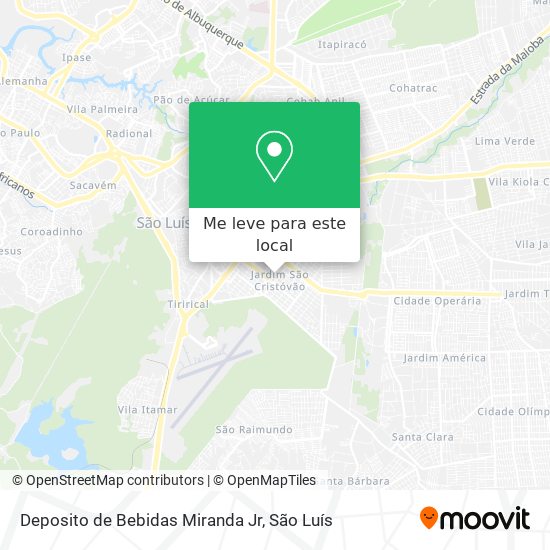 Deposito de Bebidas Miranda Jr mapa