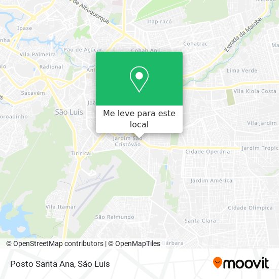 Posto Santa Ana mapa