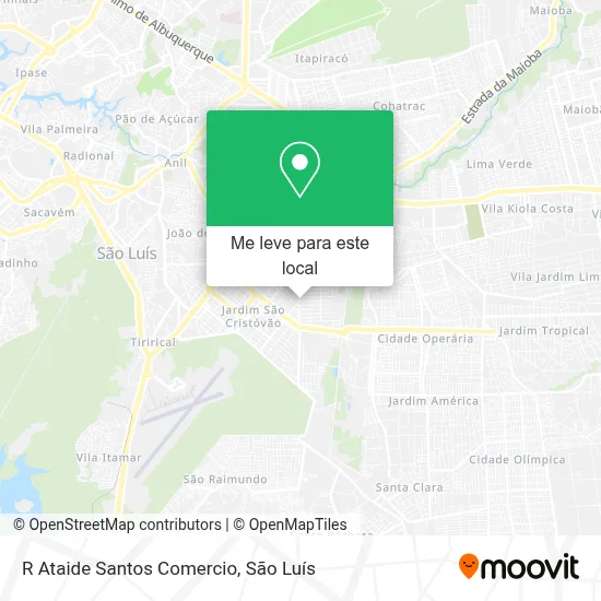 R Ataide Santos Comercio mapa