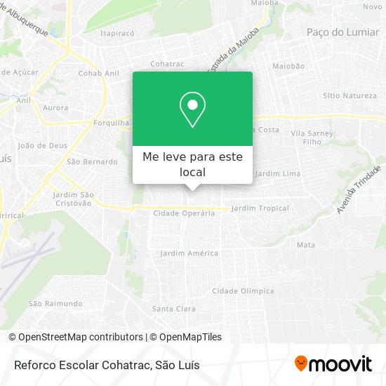 Reforco Escolar Cohatrac mapa