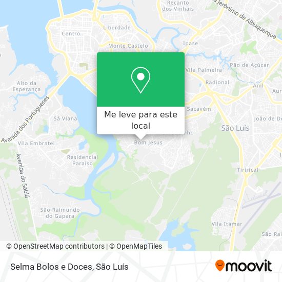 Selma Bolos e Doces mapa