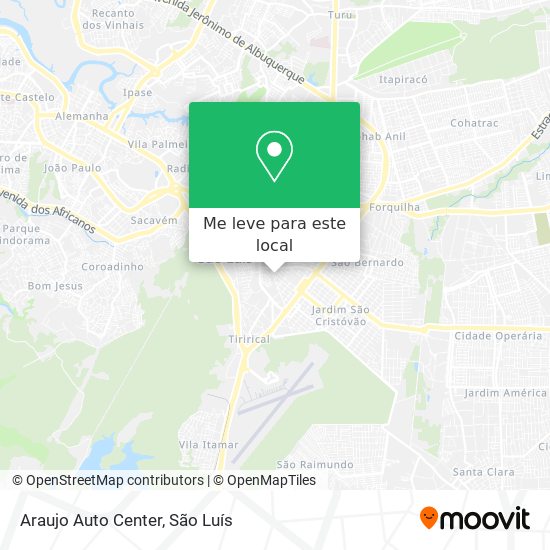 Araujo Auto Center mapa