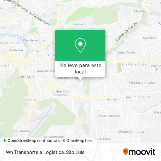 Wn Transporte e Logistica mapa