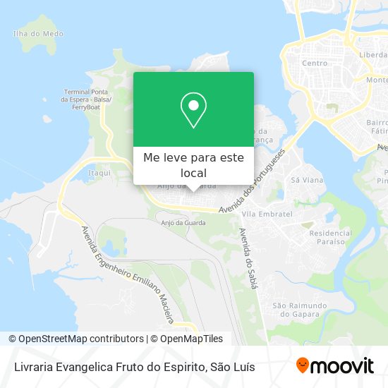 Livraria Evangelica Fruto do Espirito mapa