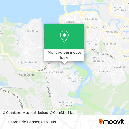 Galeteria do Senhor mapa