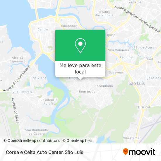 Corsa e Celta Auto Center mapa