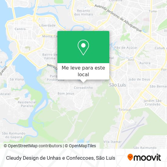 Cleudy Design de Unhas e Confeccoes mapa