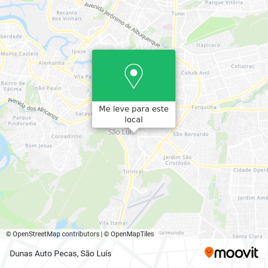 Dunas Auto Pecas mapa