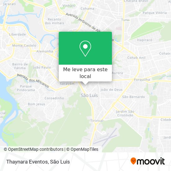 Thaynara Eventos mapa
