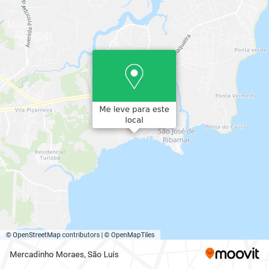 Mercadinho Moraes mapa