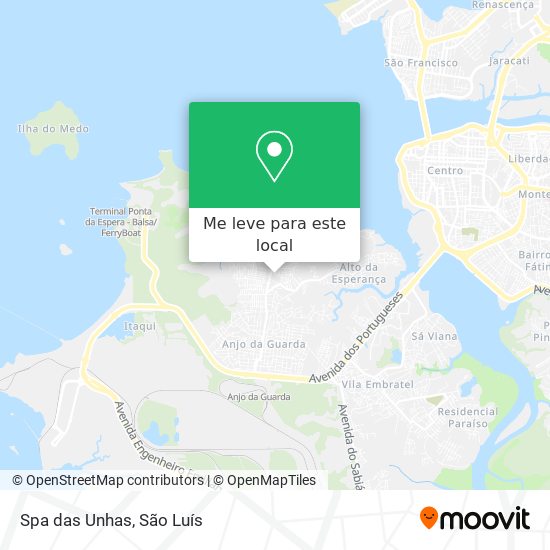 Spa das Unhas mapa