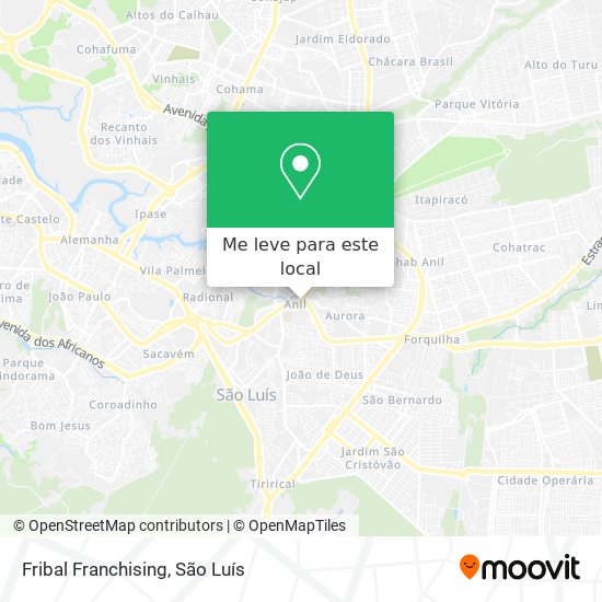 Fribal Franchising mapa