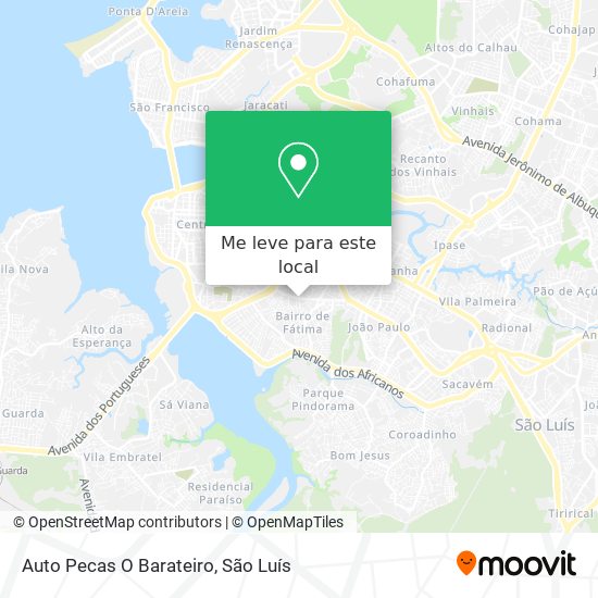 Auto Pecas O Barateiro mapa