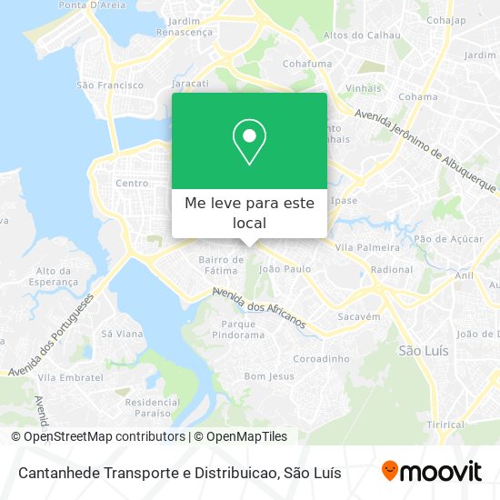 Cantanhede Transporte e Distribuicao mapa